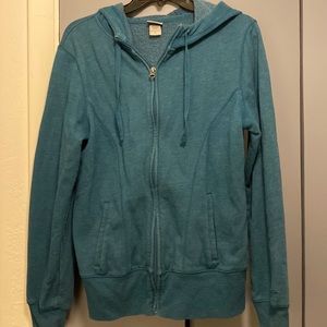 Champion Full Zip Hoodie Teal
